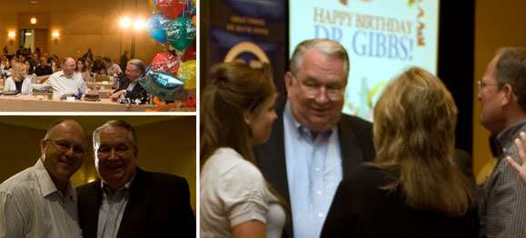 celebrating Dr. Gibbs' birthday