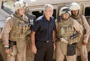 president-bush-with-troops